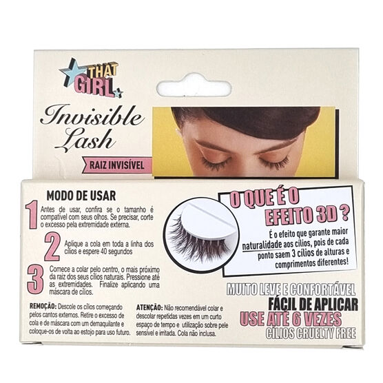 Cilios Postiços That Girl Invisible Lash 3D Light